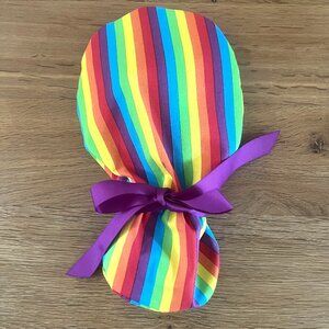 NWOT Ponytail scrub hat, scrub hat, surgical cap, ponytail scrub cap